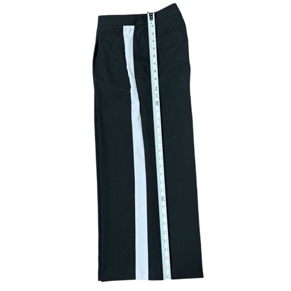 Michael Michael Kors Size XS Womens Wide-Leg Cropped Pants White Side Stripes - Picture 3 of 7